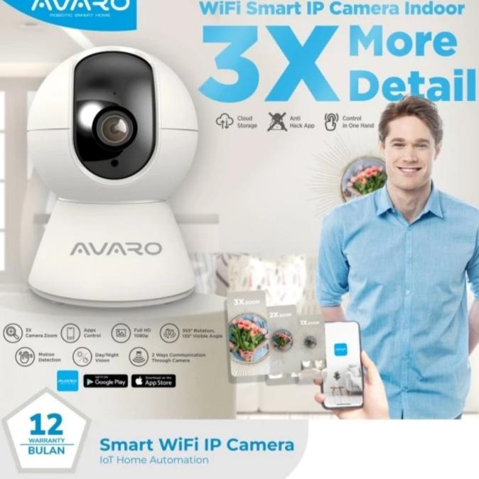 Avaro Smart Cctv Wifi Ip Camera Cctv Indoor 2Mp Ptz Tokomakmursentosa32