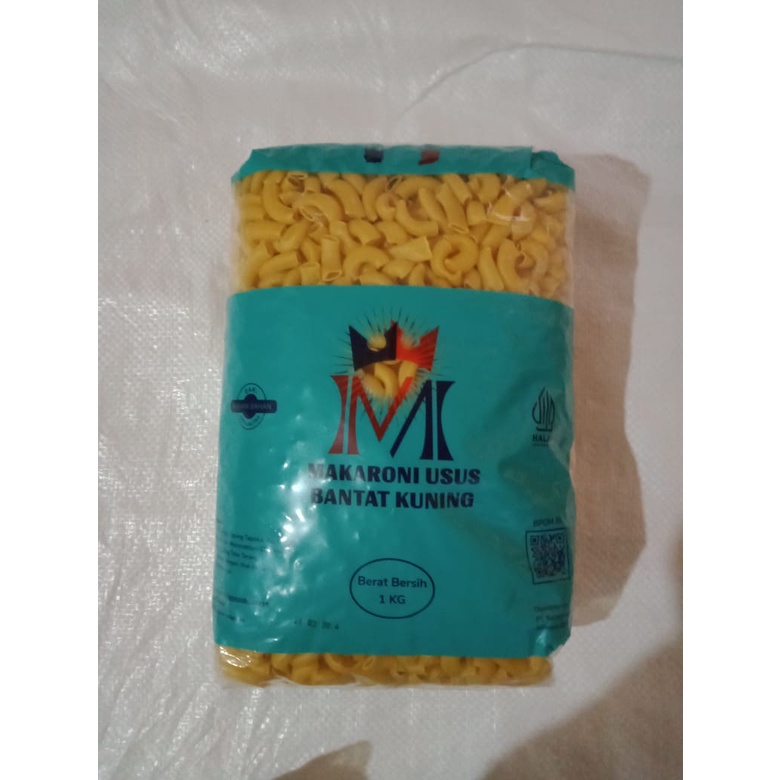 [Bal/10 KG] Makaroni Makroni Usus Bantat Rebus Merk Mahkota Berat/PCS 1 Kg - mkmh10