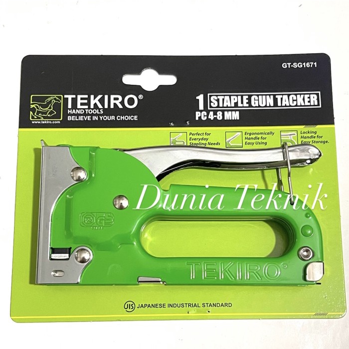 Terlaris Tekiro Staple Gun Tacker 4 - 8 Mm Hekter Tembak Stepler Staples Tembak