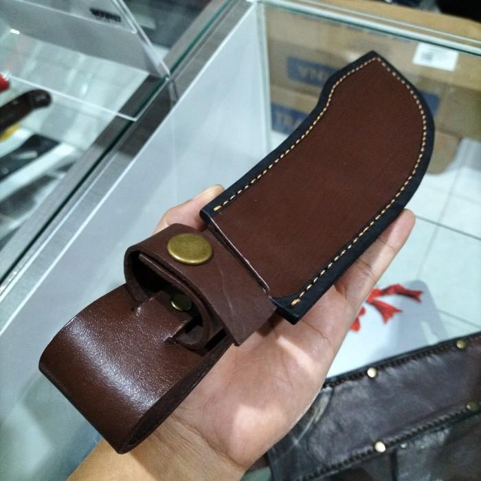 Sarung Kulit Asli Pisau Skinning Victorinox Tramontina Dll Size 18 Cm 001