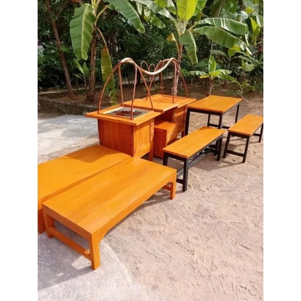 Gerobak Tongseng Set Kursi/Meja Lesehan