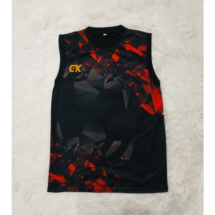 Setelan Singlet Olahraga 04 Baju Voli Kaos Futsal Sepakbola Badminton