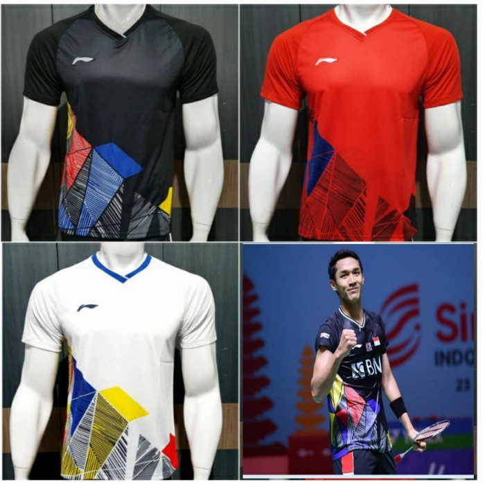 Atasan Baju Badminton Lining L156 Jojo Bali Indonesia Open 2021