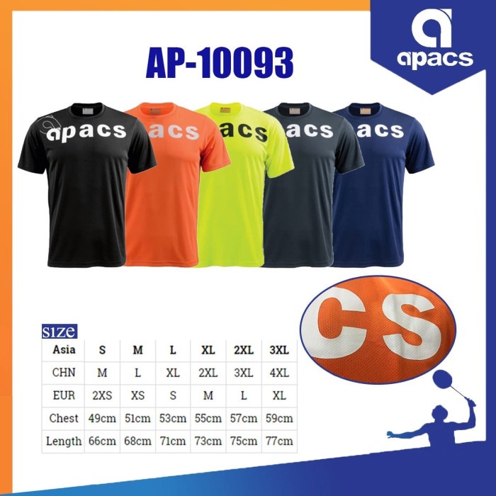 Apacs Kaos Badminton Apacs 10093 Original