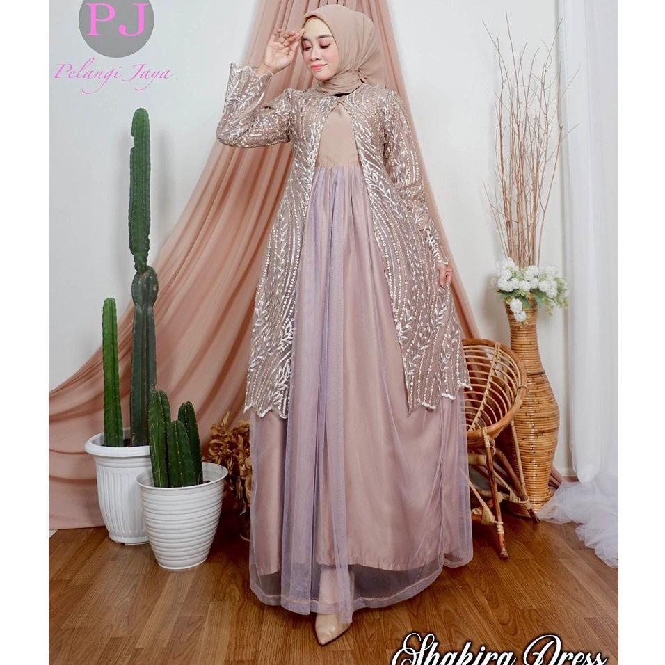 Gamis Tile Shakira| Gamis Tile Bordir| Gamis| Gamis Terbaru| Gamis Pesta| Gamis Kondangan| Gamis Til
