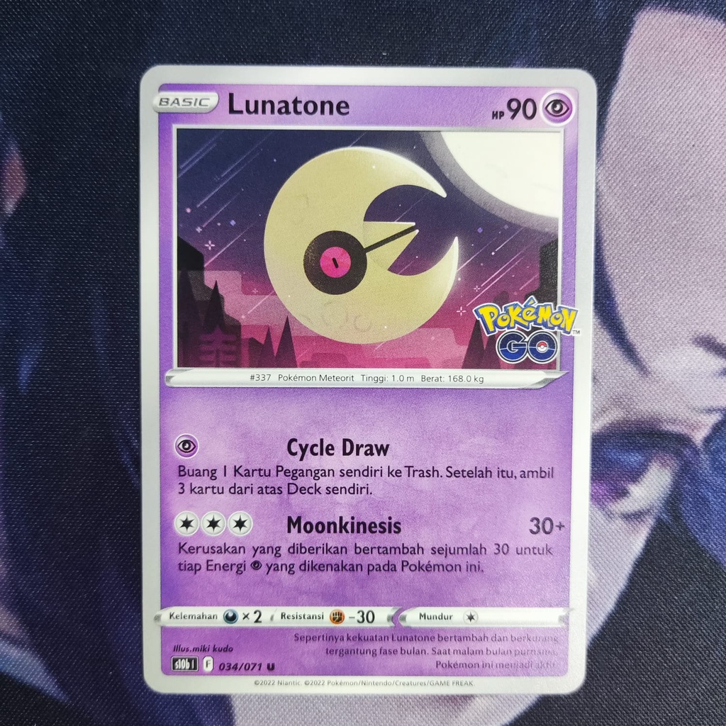 pokemon (ID) lunatone - S10b 034/071 - U
