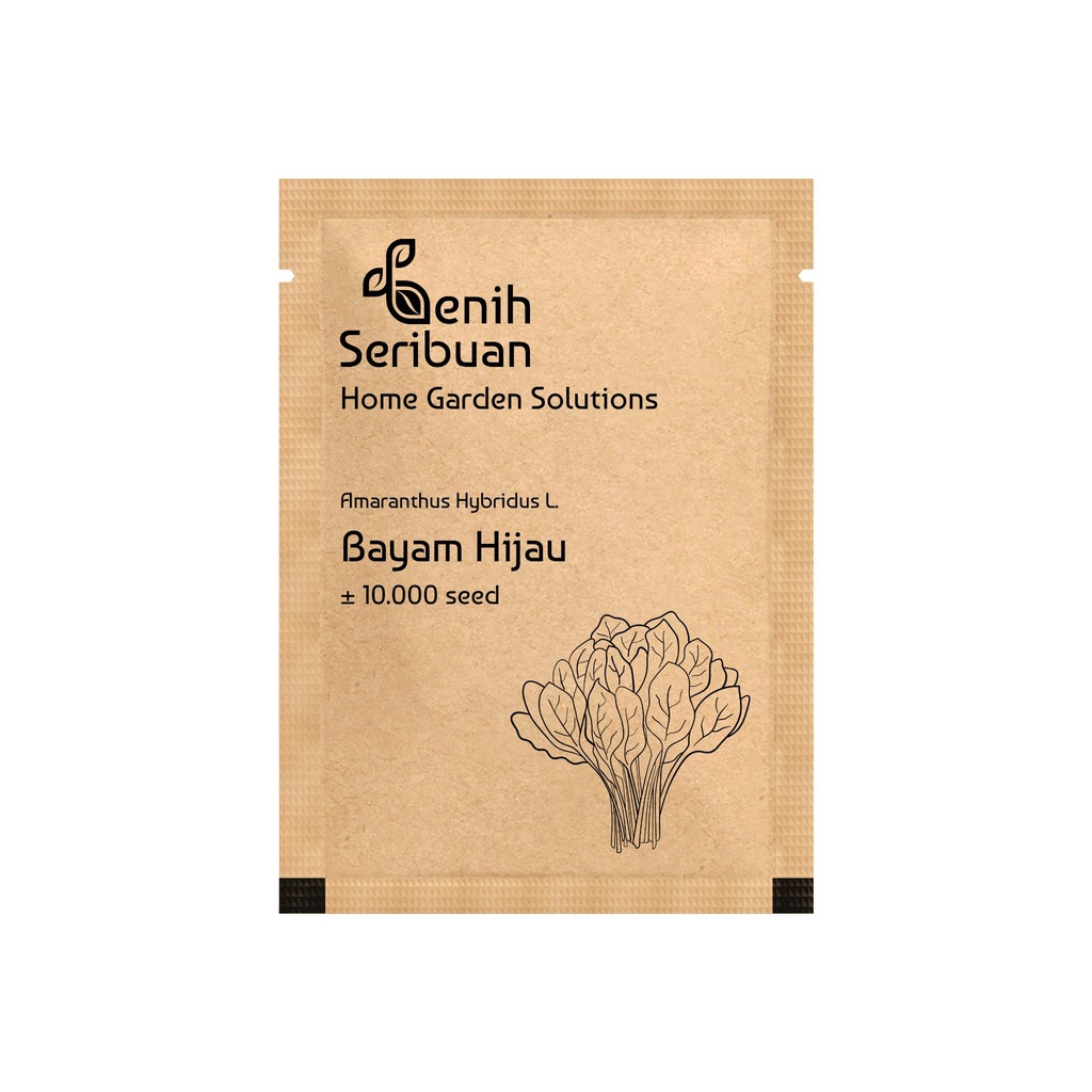 Benih Seribuan - Bibit Sayuran Bayam Hijau Unggul Premium