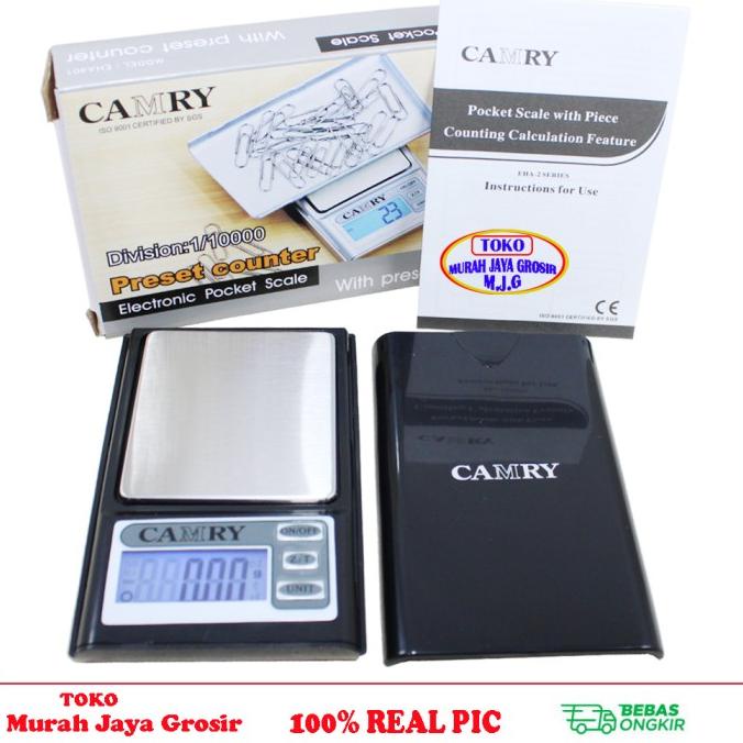 Camry Pocket Scale 100-0.01 Gram Timbangan Emas Timbangan digital