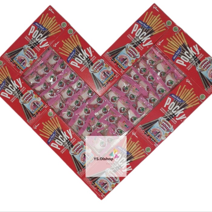 

pocky love viral - pocky 21 gr x 8 pcs + Yupi Kiss 40 Pcs