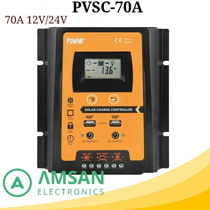 Solar Charger Controller Pvsc 50A 70A Perfectsuitor Powmr 070