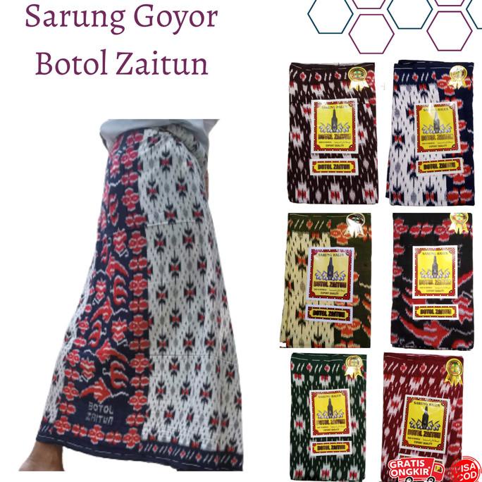 Sarung Goyor Botol Zaitun, Sarung Goyor Print Motif Goyor Sarung Murah