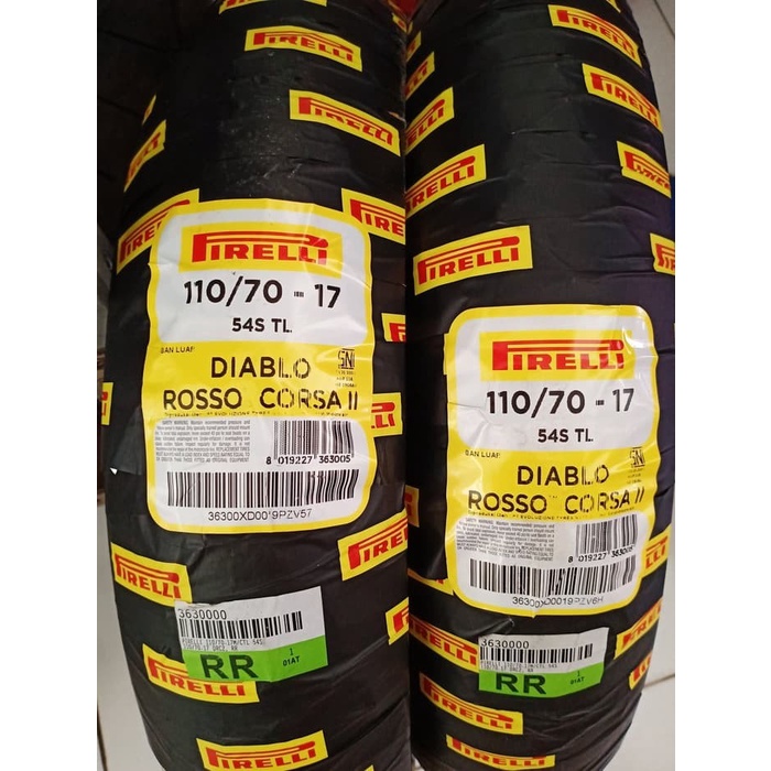 BAN PIRELLI 110 70 17 DIABLO CORSA 2