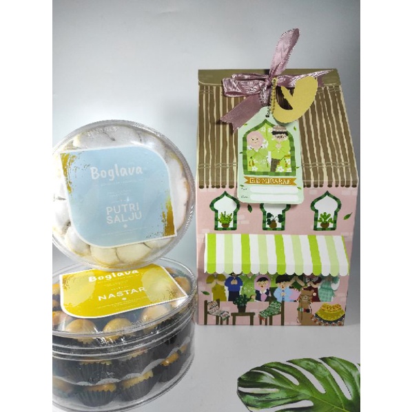 

Paket GROSIR 166rb Minimal 2 Box - Hampers Lebaran Raniah isi 2 Toples 1 Kg
