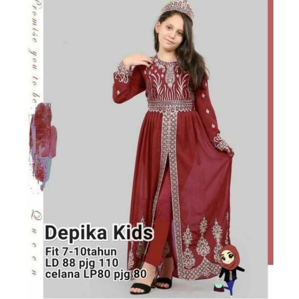DEPIKA KIDS / STELAN BAJU ANAK / SET INDIA / GAMIS ANAK / BAJU MUSLIM