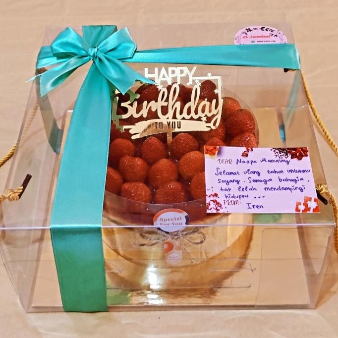 

Hampers japanese cheese/hamper kue stoberi keju/ulang tahun/idul fitri