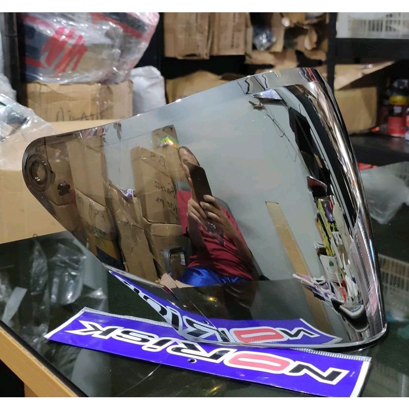 Flat Visor NHK R1 Kaca helm NHK R1 Iridium Norisk