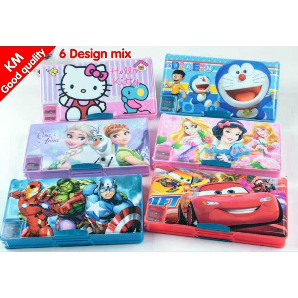 

Discount kotak pensil magnet besar frozen / princess / doraemon / hello kitty / /ALAT TULIS