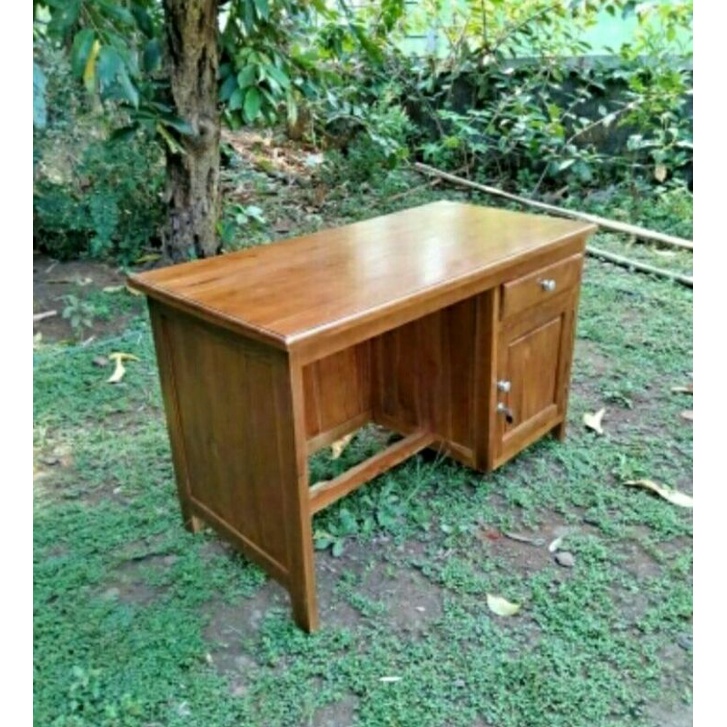 Meja kerja kantor kayu jati