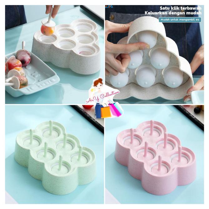 ] cetakan es krim loli stick silicon