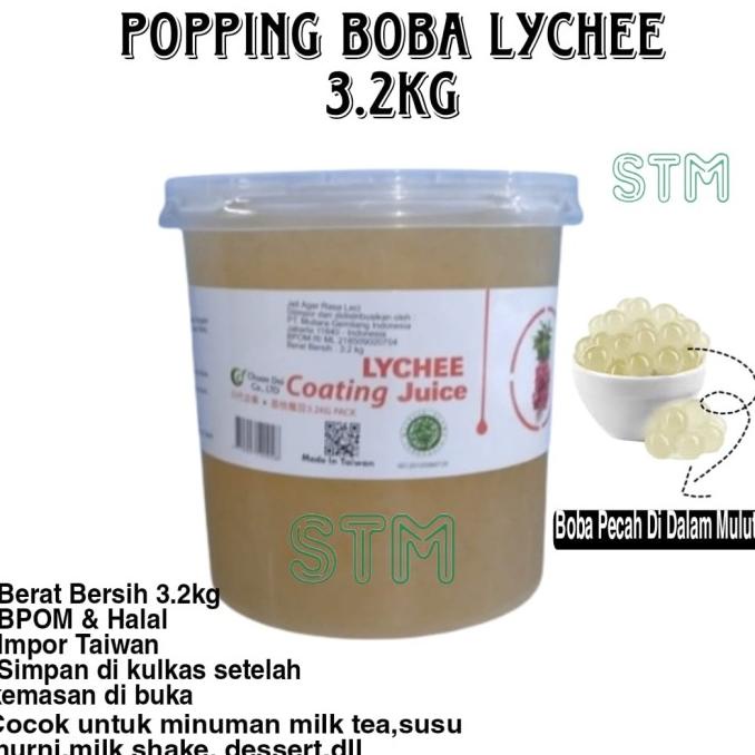 

Popping Bobba/Poping Boba/CoatingJuice Impor Taiwan