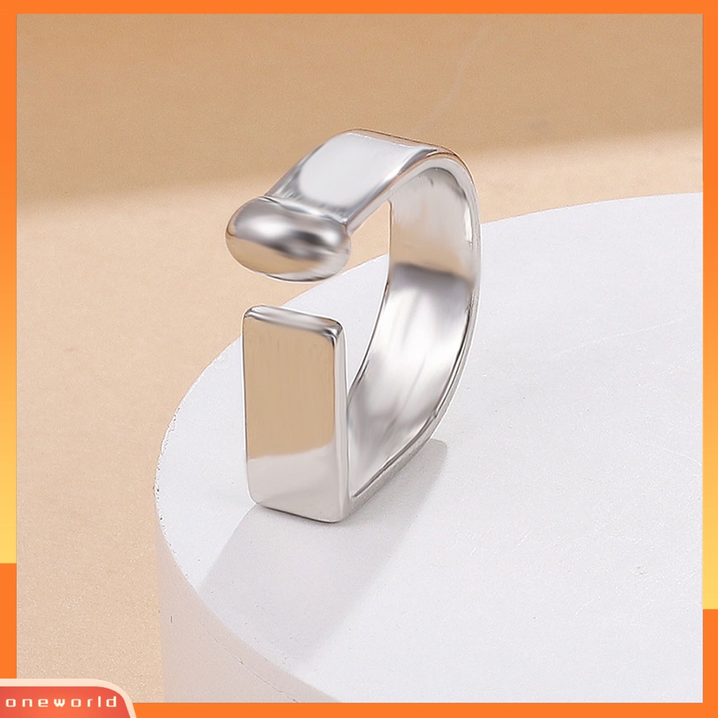 Ord Cincin Terbuka Bentuk U Bahan Alloy Untuk Unisex / Pria / Wanita