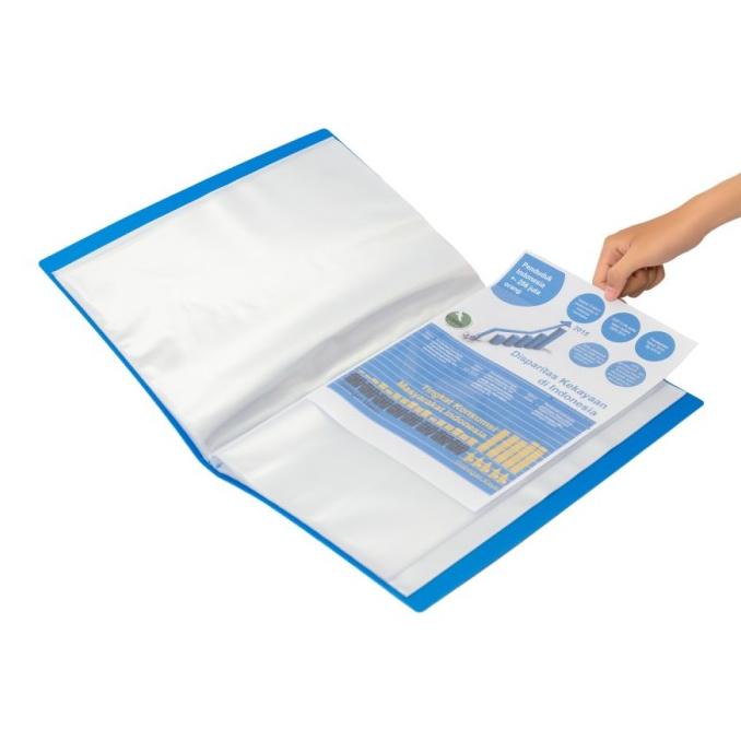 

Bantex Display Book 60 Pockets Folio Cobalt Blue 3187 11