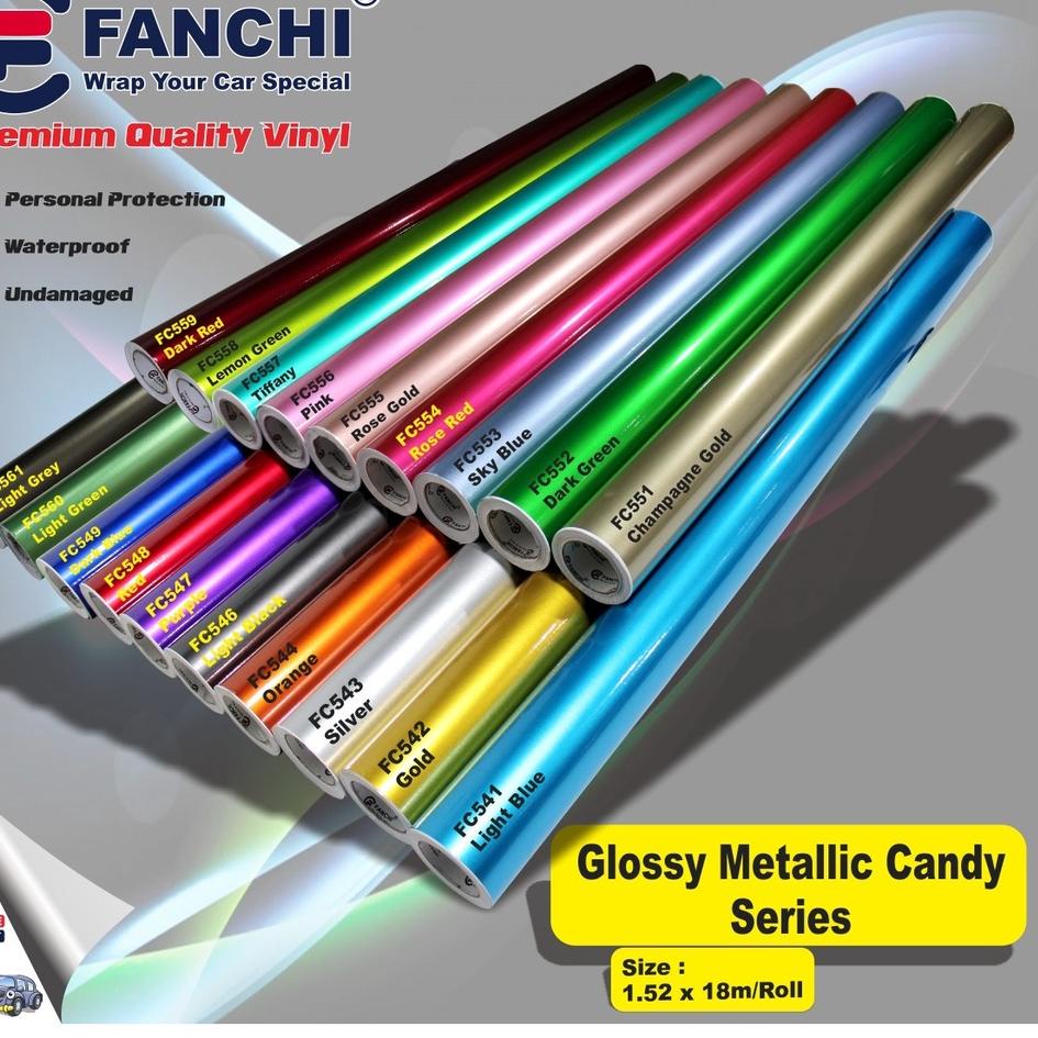 

Baru Hemat Sticker Fanchi Metalic gloss 50cm (meteran)