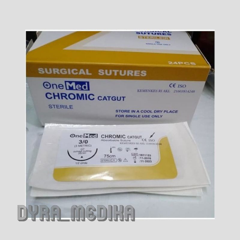 CATGUT CHROMIC 3.0 + NIDEL ONEMED