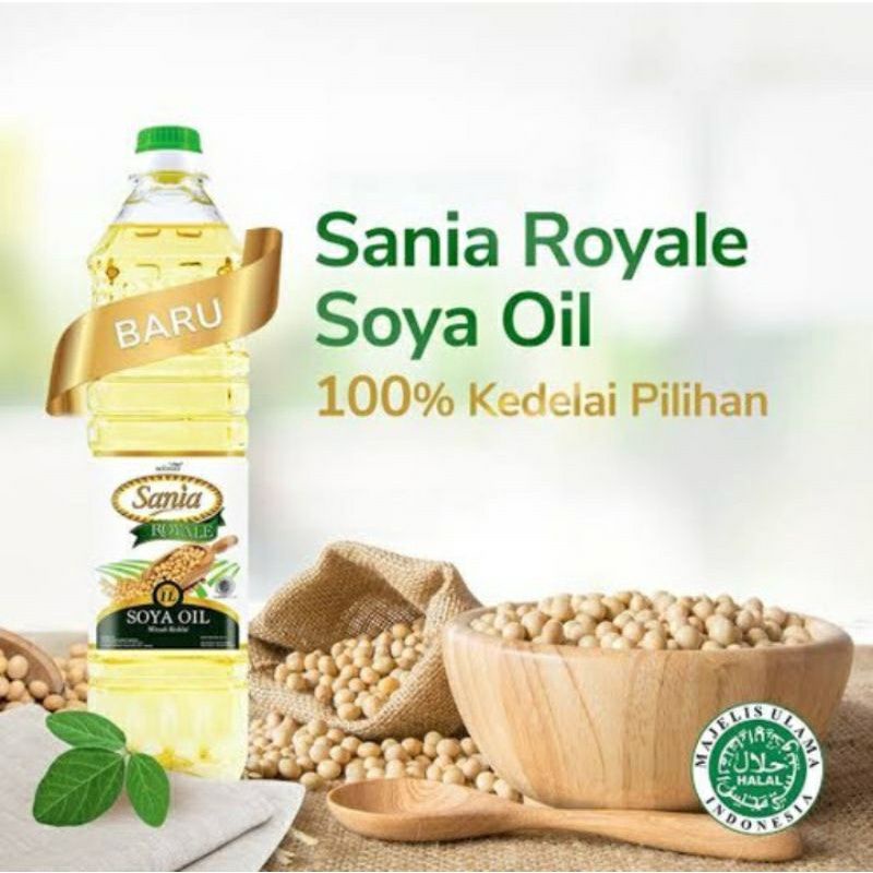

Sania Royale soya oil 1 liter minyak kedelai