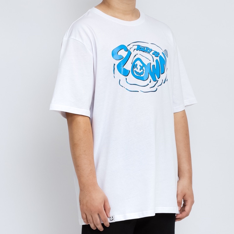 Ricky Is Clown Logo Blue White Tee