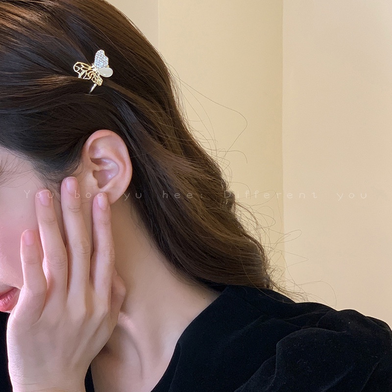 MINI METAL GOLD BUTTERFLY HAIR CLIP HAIRCLIP HAIR CLAW JEPIT RAMBUT KLIP KECIL KUPU-KUPU KUPU AKSESORIS JEPITAN PONI BANGS WANITA KOREA KOREAN