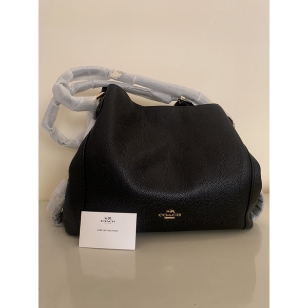 Coach Edie 31 C57125 Black gold hardware tas