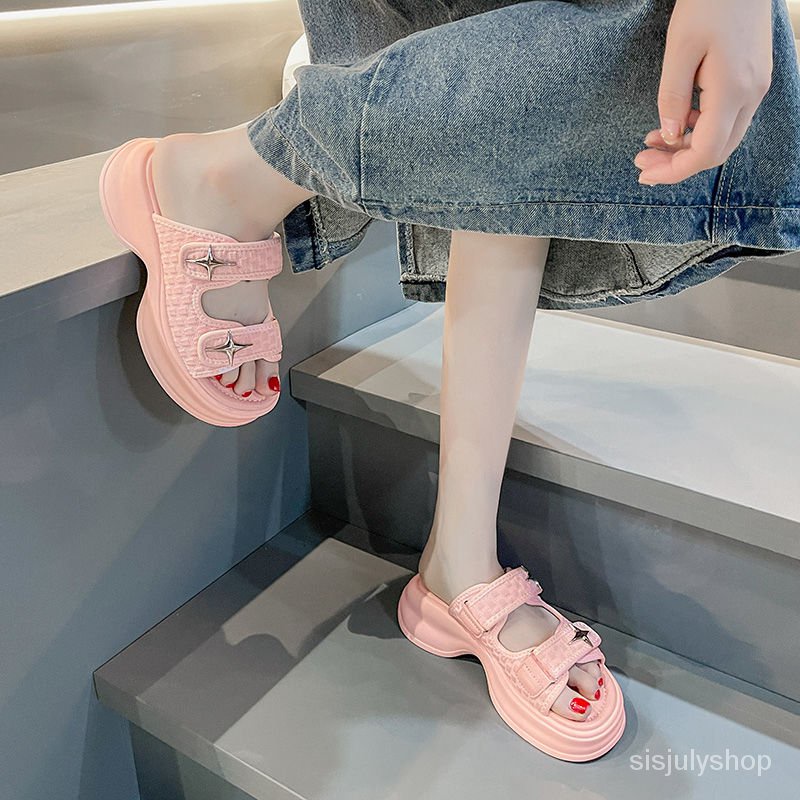 [✅BISA COD] #Sisjuly# Sandal wanita / sandal sandal pantai fashion wanita / sandal pantai wanita / s