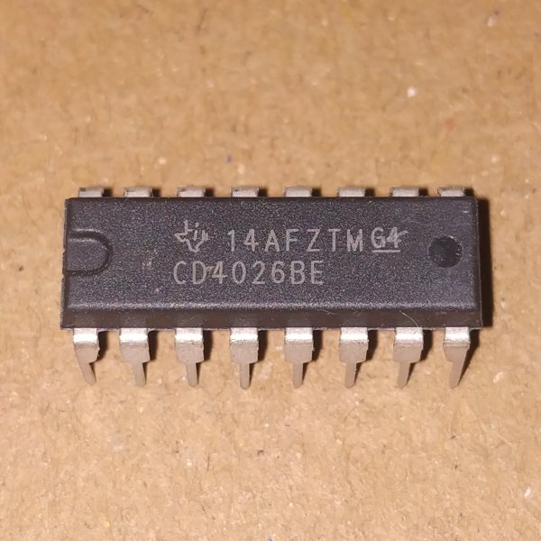 IC 4026 CMOS CD4026 HCF4026 TC4026 MC14026 CD4026BE