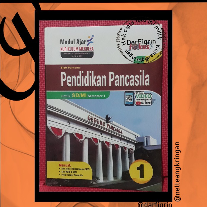LKS Pendidikan Pancasila Kelas 1 2 4 5 Semester 1 SD/MI KURMER Kurikulum Merdeka-Fokus-HOTS