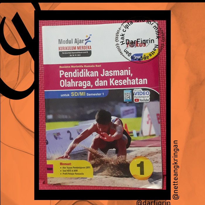 LKS PJOK Penjas Kelas 1 2 4 5 Semester 1 SD/MI KURMER Kurikulum Merdeka-Fokus-HOTS