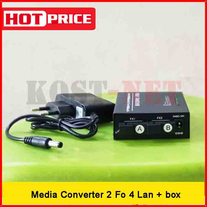 Media Converter 2 Fo 4 Lan Box