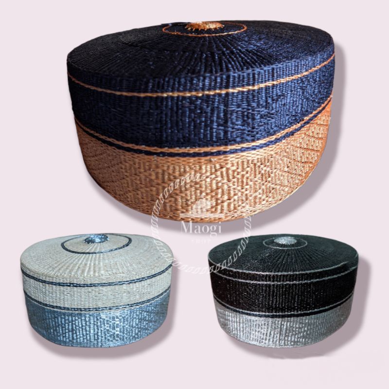 Songkok Bangsawan Bugis Kualitas Premium Halus warna Perak Emas Recca Bone