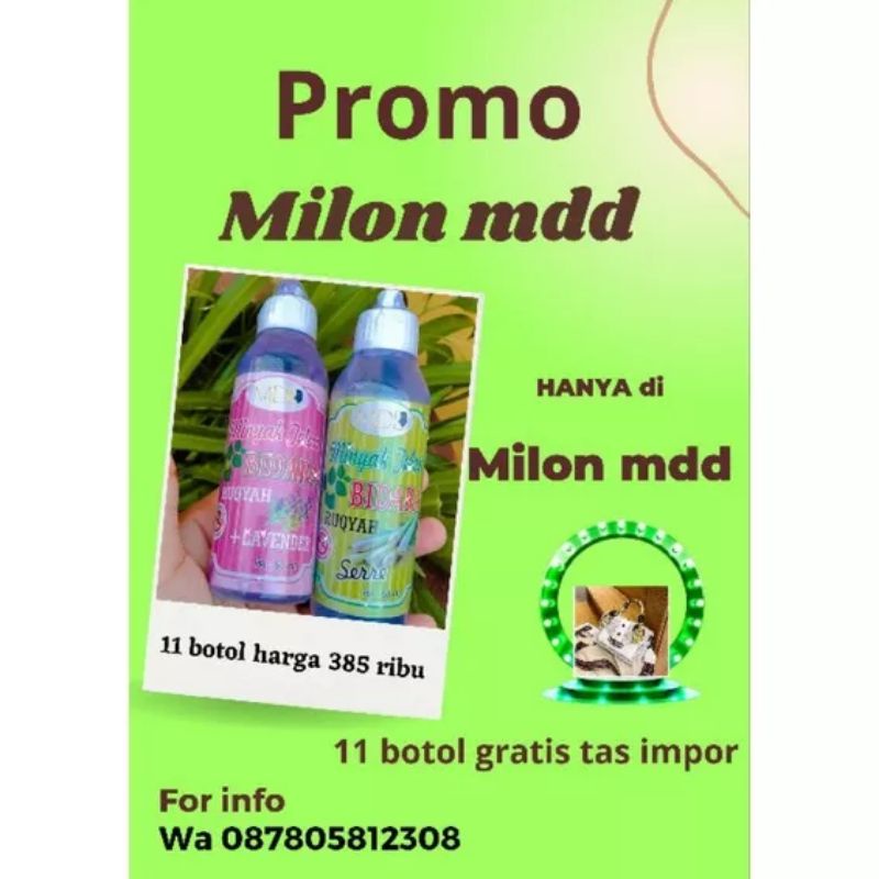 11 botol minyak telon bidara mdd