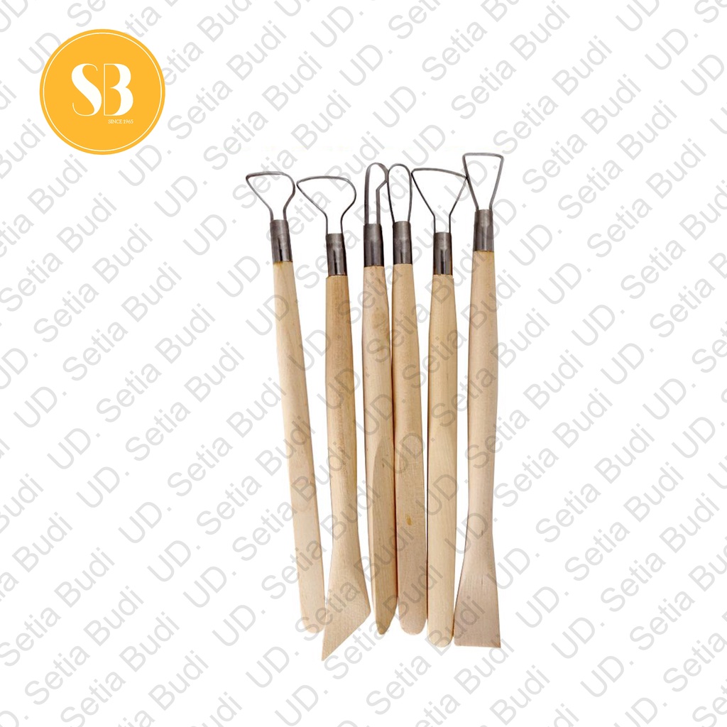 Alat Butsir Clay Kawat set isi 6 V-TEC E 0010-6/8 / Pottery Tool