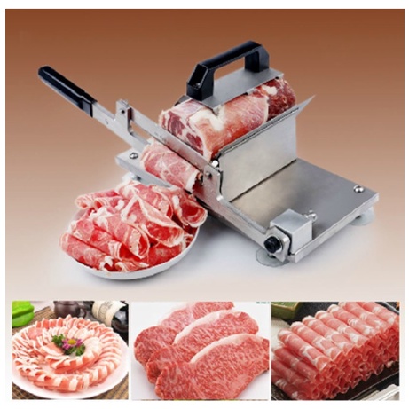 Mesin Alat Pemotong Potong Daging Buah Manual Adjustable Vegetables Food Meat Slicer M-752