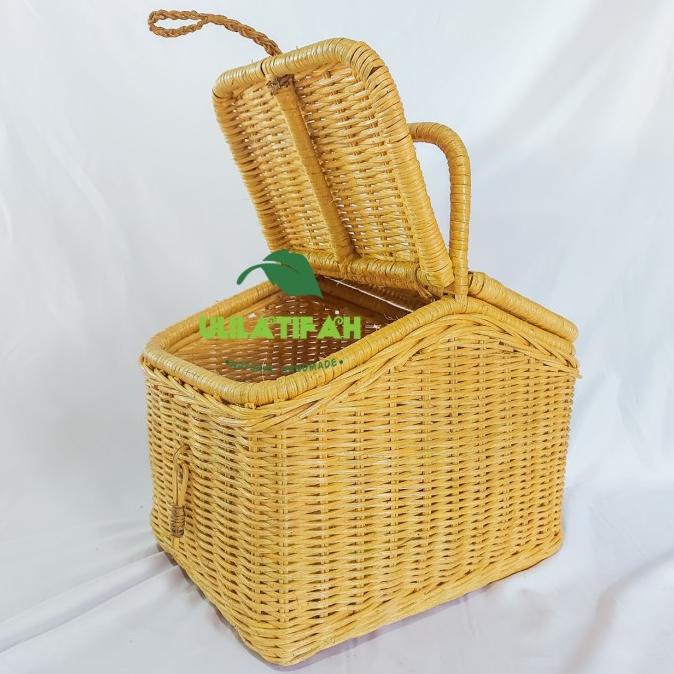 monggo] keranjang piknik rotan/ tas piknik/ tempat makanan aesthethic