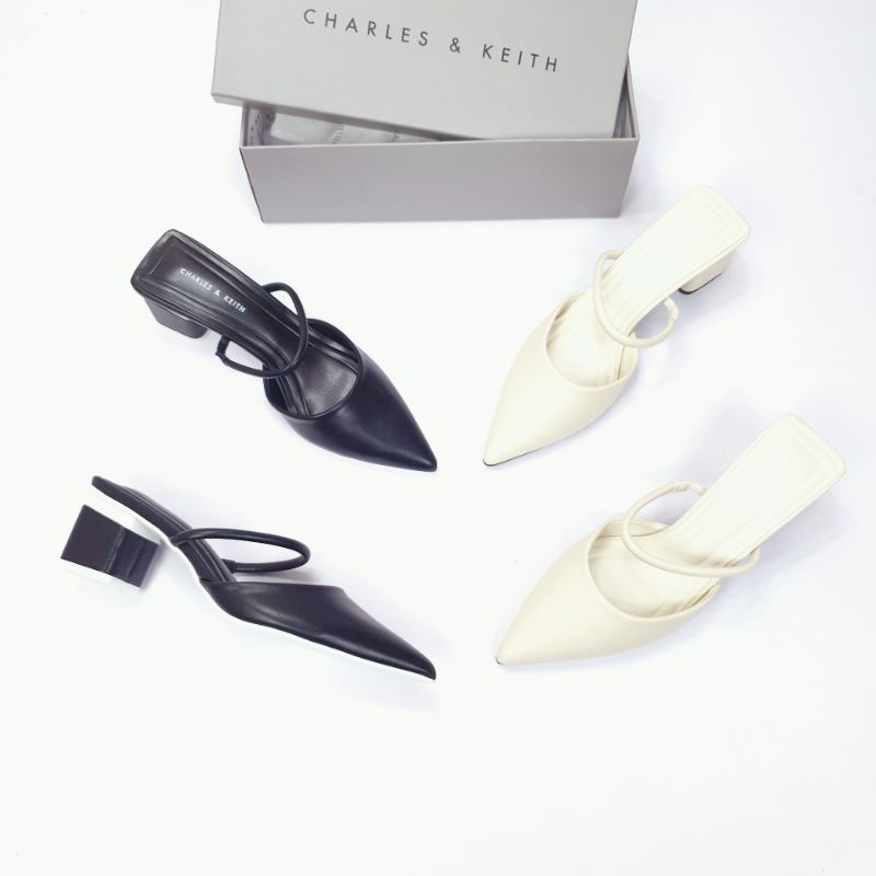 CxK Blocked Heels Sepatu Sandal Mules B1854-23