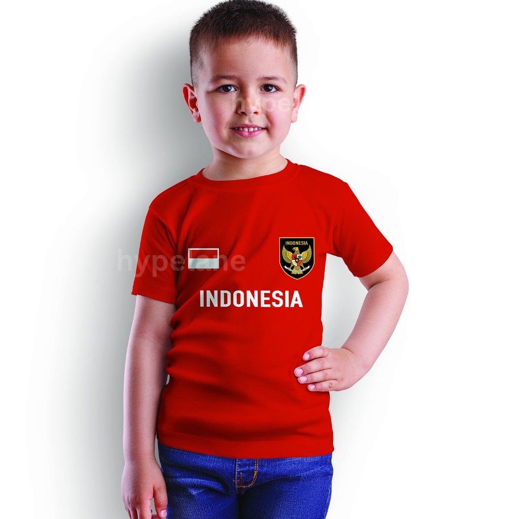 Baju Kaos Anak Kemerdekaan 17 Agustus 1945 Indonesia HUT RI Ke 78, Usia 1 - 10 Tahun - Hypelane Kids