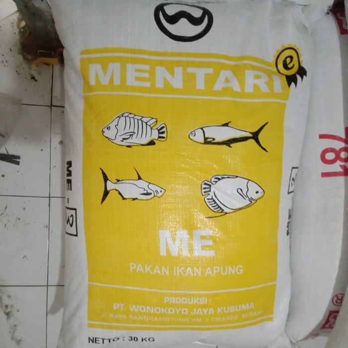 Terlaris Pakan Ikan Apung Lele,Nila,Gurame,Bandeng Mentari Wonokoyo Karung 30Kg