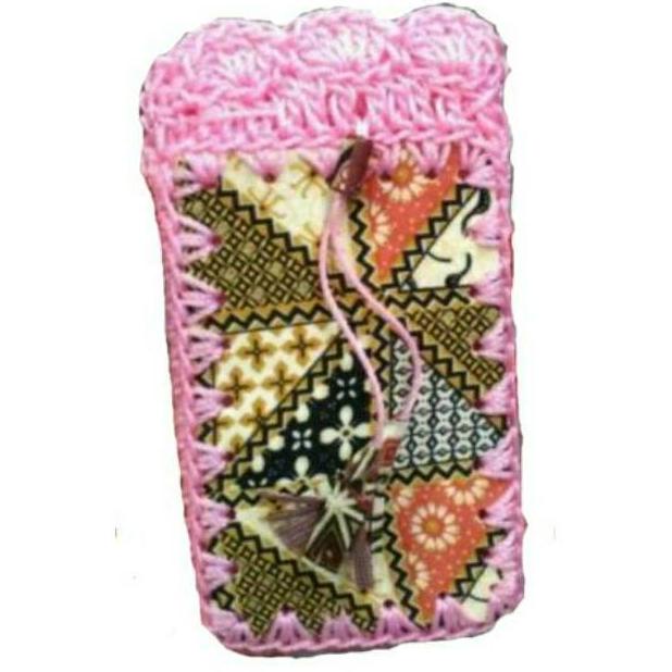 TERMURAH! Tas Rajut Batik Mini Selempang Cocok untuk Tempat HP ukuran kecil/ Souvenir Cantik Jogja