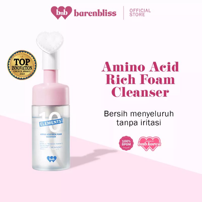 BNB Barenbliss 10 Elements! Amino Acid Rich Foam Cleanser Low pH Skin Barrier Protection