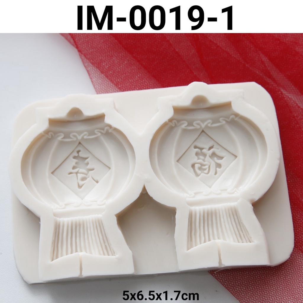 GR-IM-0019 Cetakan silikon coklat fondant puding lampion imlek sincia (CETAKAN SILIKON)