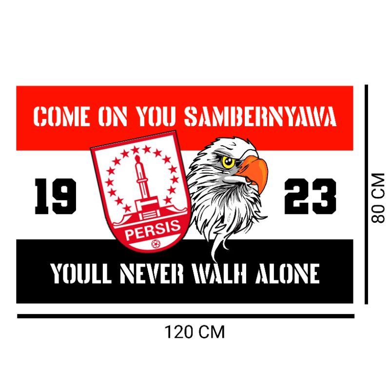 bendera persis / flag persis solo murah ukuran 120×80 COME ON YOU SAMBERNYAWA