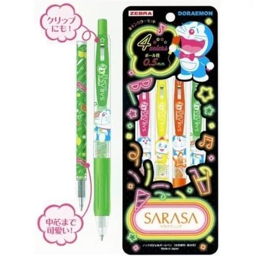 

Zebra Sarasa Doraemon Neon Set (Limited Edition)